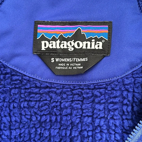 Patagonia sz S R2 Techface Fleece Blue Hoody Jacket blue zip front hooded - Picture 8 of 8